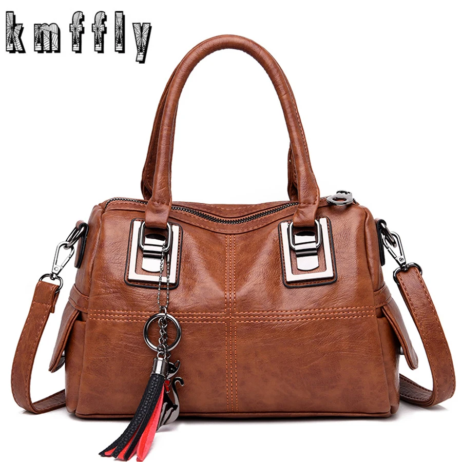 Vintage Leather Ladies HandBags Women Messenger Bags TotesTassel Designer Crossbody Shoulder Bag Boston Hand Bags Sac a main
Vintage Leather Ladies HandBags Women Messenger Bags TotesTassel Designer Crossbody Shoulder Bag Boston Hand Bags Sac a main