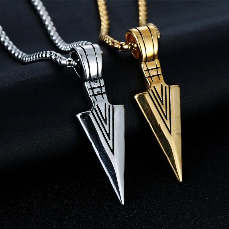 Punk Male Jewelry Stainless Steel Necklace Spear Shape Pendant Necklaces & Pendants For Male Party Mens Jewelry Gifts
Punk Male Jewelry Stainless Steel Necklace Spear Shape Pendant Necklaces & Pendants For Male Party Mens Jewelry Gifts