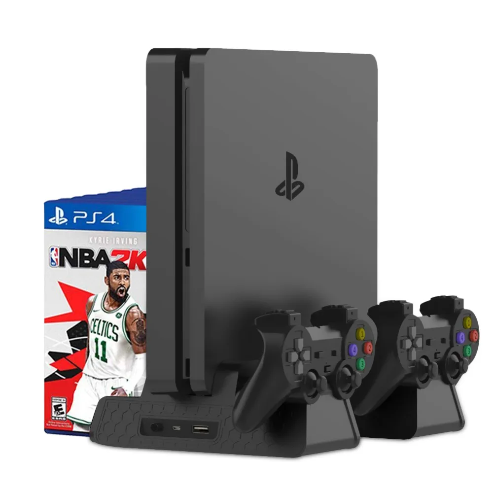 PS4 Accessories PS4/PS4 Slim/PS4 Pro Vertical Console Cooling Fan PS4 Controller Charger Game Disk Storage Stand Tower
PS4 Accessories PS4/PS4 Slim/PS4 Pro Vertical Console Cooling Fan PS4 Controller Charger Game Disk Storage Stand Tower