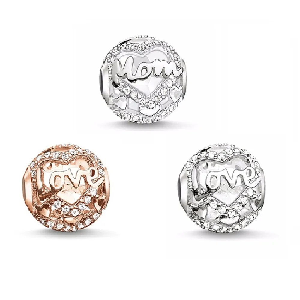 Silver Zirconia Love Mom Mum Karma Beads Fit Pandora Bracelet 2019 DIY Bead Accessories Jewelry Mother's Day Gift For Women Men
Silver Zirconia Love Mom Mum Karma Beads Fit Pandora Bracelet 2019 DIY Bead Accessories Jewelry Mother's Day Gift For Women Men