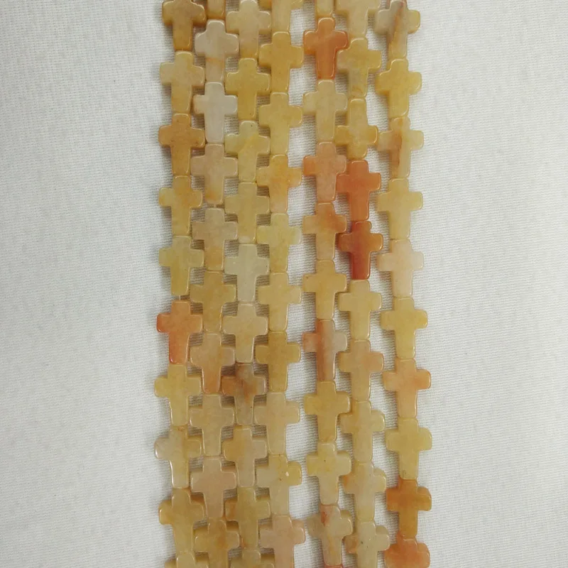 Fashion natural stone yellow jade cross charms beads For DIY necklace jewelry making 48pcs/lot wholesale free shipping
Fashion natural stone yellow jade cross charms beads For DIY necklace jewelry making 48pcs/lot wholesale free shipping