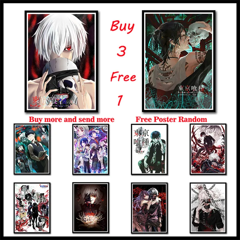 Classic Animation Tokyo Ghoul Poster White Coated Paper Prints Clear Image Decoration Livingroom Bedroom Bar Home Frameless
Classic Animation Tokyo Ghoul Poster White Coated Paper Prints Clear Image Decoration Livingroom Bedroom Bar Home Frameless