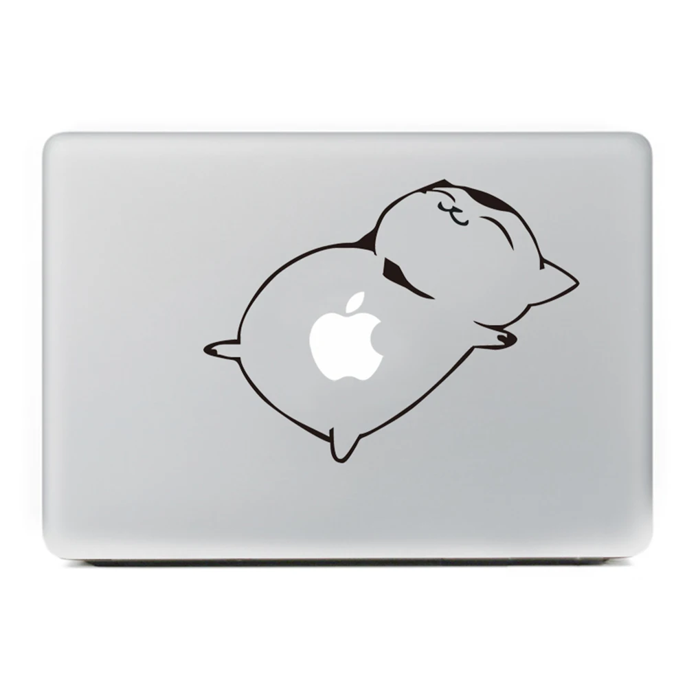 Милый жирный кот наклейка для ноутбука MacBook Air/Pro/Retina 11 "13" 15 " компьютера Mac