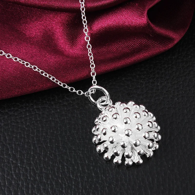 OMHXZJ Wholesale Personality Fashion OL Woman Girl Party Gift Silver Firework 925 Sterling Silver Charm Pendant Necklace CH80
OMHXZJ Wholesale Personality Fashion OL Woman Girl Party Gift Silver Firework 925 Sterling Silver Charm Pendant Necklace CH80