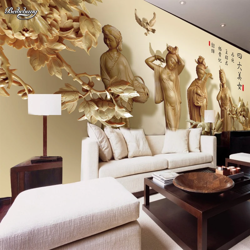 beibehang Chinese classical beauty large mural custom engraving 3D effect wallpaper TV background wallpaper exquisite murals
beibehang Chinese classical beauty large mural custom engraving 3D effect wallpaper TV background wallpaper exquisite murals