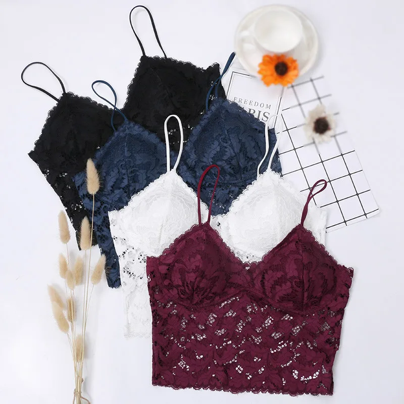2020 Camisole Top Woman Hot Sale Solid Lingerie Sling Us Back Vest Without Steel Slim Strap Chest Pad Lace French Women
2020 Camisole Top Woman Hot Sale Solid Lingerie Sling Us Back Vest Without Steel Slim Strap Chest Pad Lace French Women