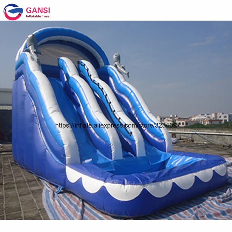 Amusement park water game 8*4.5*5.2m inflatable blow up slide for rental,factory direct selling Inflatable slide with pool
Amusement park water game 8*4.5*5.2m inflatable blow up slide for rental,factory direct selling Inflatable slide with pool