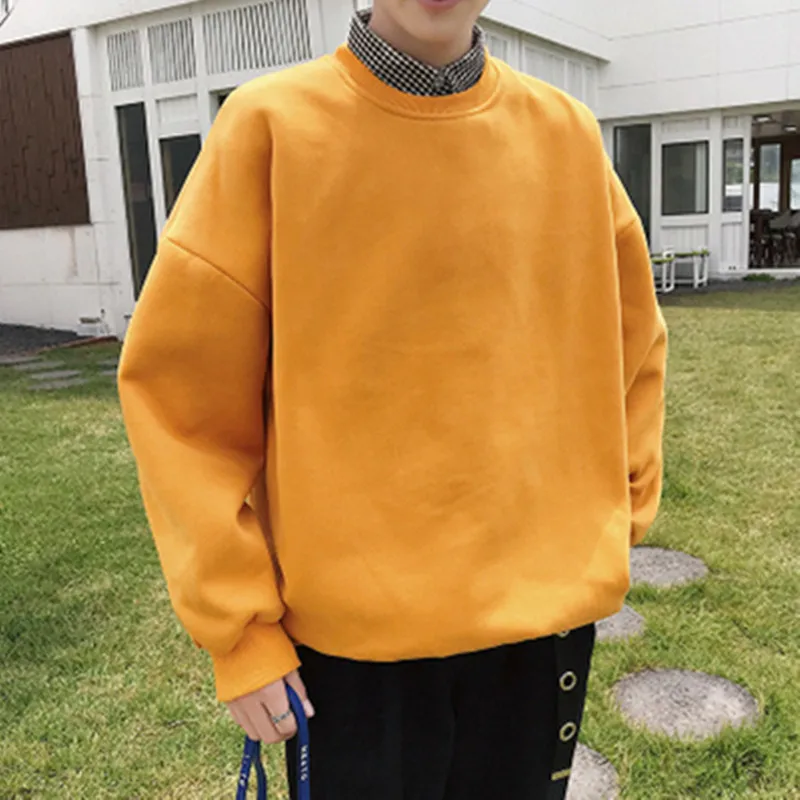 Spring men sweatshirt fashion Couple Long sleeve O-neck loose pullover autumn mens high quality Solid color hoodies clothing Top
Spring men sweatshirt fashion Couple Long sleeve O-neck loose pullover autumn mens high quality Solid color hoodies clothing Top