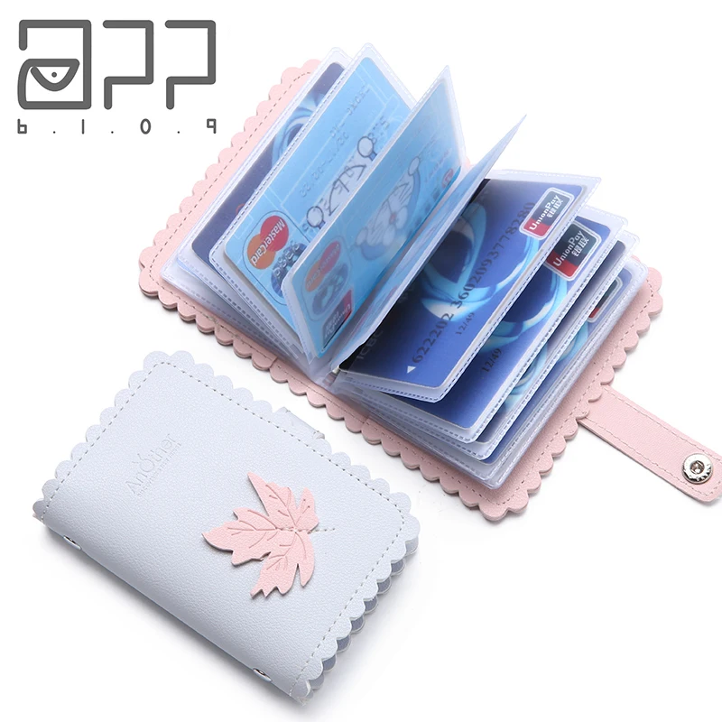 APP BLOG Elegant Leave Function 24 Bits Card Case Business Card Holder Women Credit Passport ID Passport Cover Card Bag Wallet
APP BLOG Elegant Leave Function 24 Bits Card Case Business Card Holder Women Credit Passport ID Passport Cover Card Bag Wallet