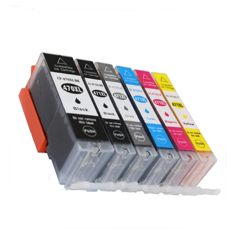 6PK Compatible for PGI-470 CLI-471 pgi470 cli471 470 471 Full Ink cartridge for Canon PIXMA MG6840 MG9040 TS5040 TS6040 printer
6PK Compatible for PGI-470 CLI-471 pgi470 cli471 470 471 Full Ink cartridge for Canon PIXMA MG6840 MG9040 TS5040 TS6040 printer
