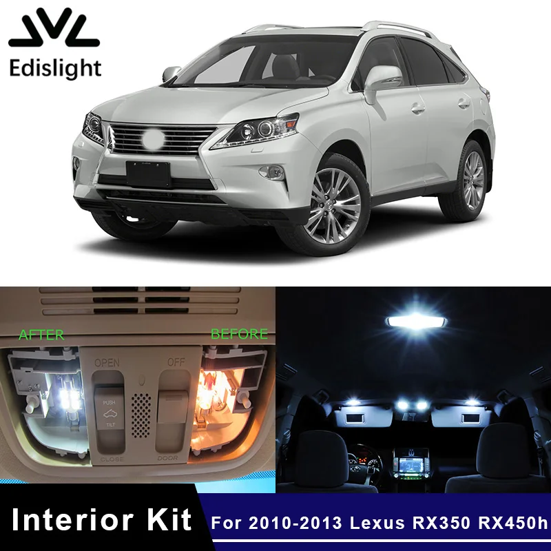 Edislight 14Pcs White Ice Blue Canbus LED Lamp Car Bulbs Interior Package Kit For 2010-2013 Lexus RX350 RX450h Map Dome Light
Edislight 14Pcs White Ice Blue Canbus LED Lamp Car Bulbs Interior Package Kit For 2010-2013 Lexus RX350 RX450h Map Dome Light