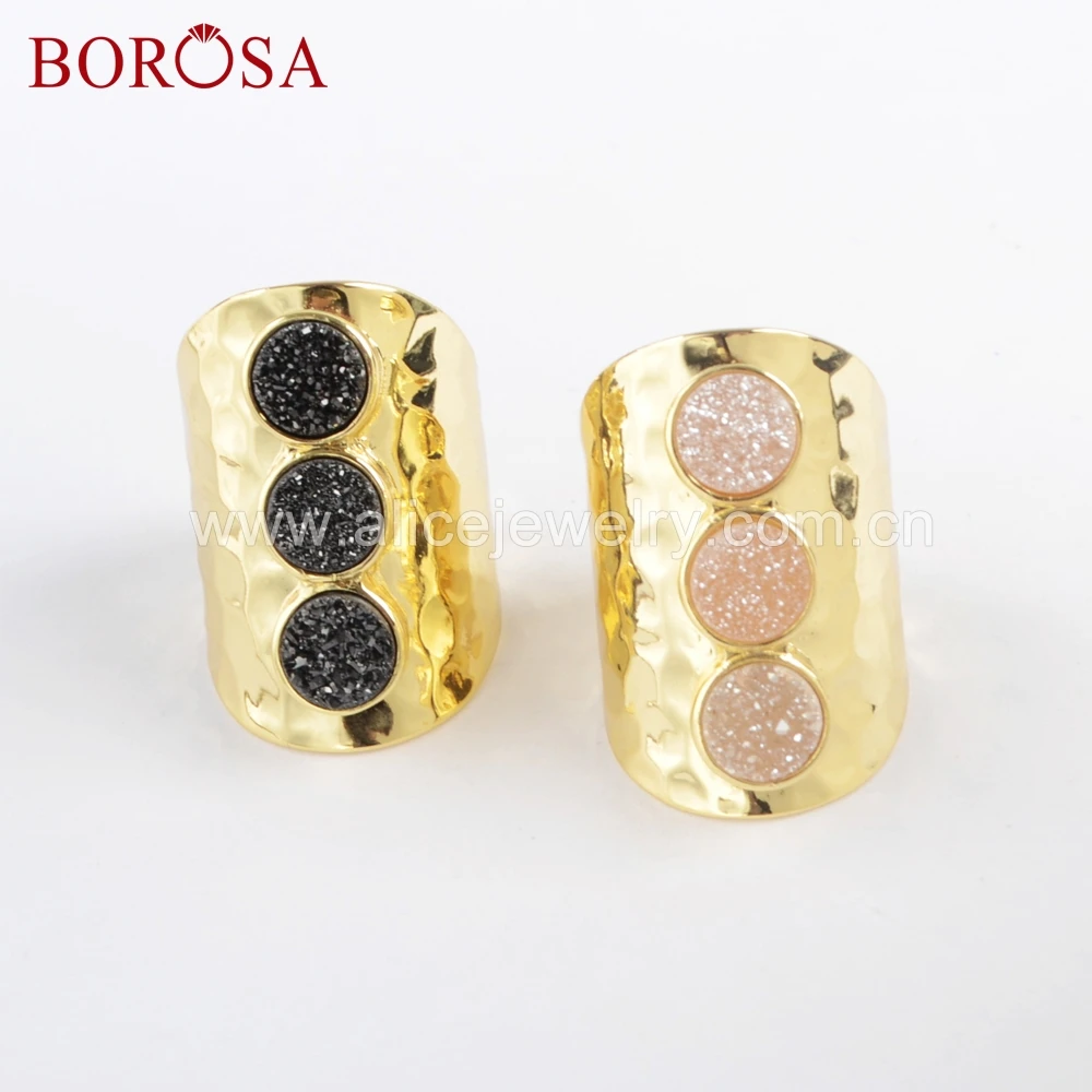 BOROSA 4 шт Круглый Титан Радужная Друза кольцо браслет Equidistant три натуральных драгоценных камней кольцо оптовая продажа ZG0365
BOROSA 4 шт Круглый Титан Радужная Друза кольцо браслет Equidistant три натуральных драгоценных камней кольцо оптовая продажа ZG0365