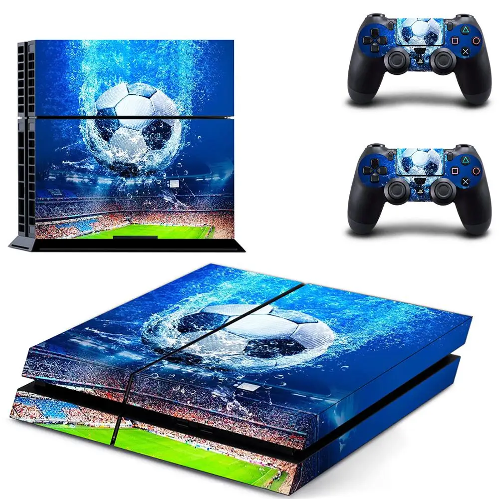Футбол наклейка для PS4 Наклейка sony playstation 4 консоль и 2 контроллера Скины стикер s