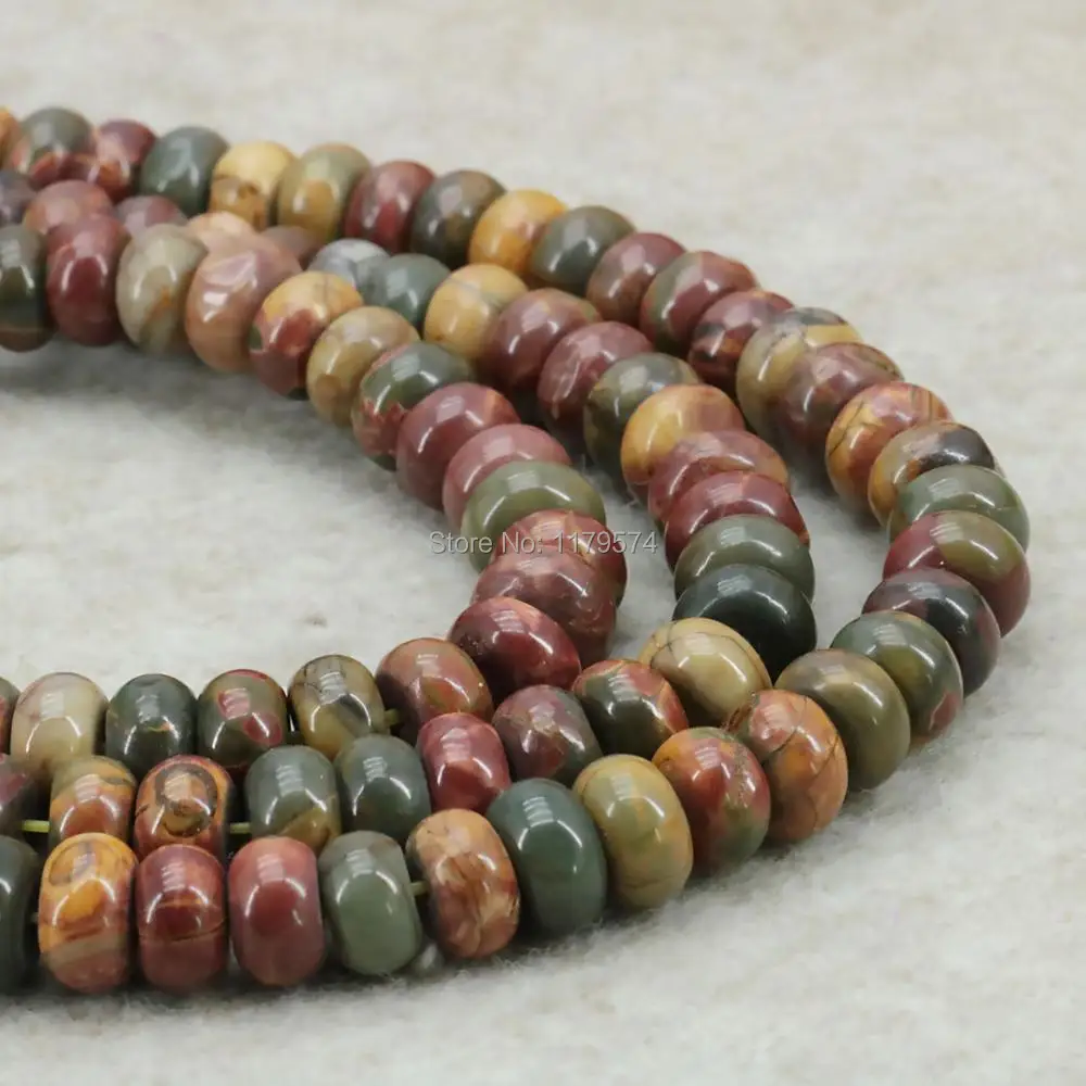 Charming 5X8MM Brown Picasso Stone Abacus Loose Beads Natural Stone For Women Necklace Bracelet Fashion Jewelry Making Design 15
Charming 5X8MM Brown Picasso Stone Abacus Loose Beads Natural Stone For Women Necklace Bracelet Fashion Jewelry Making Design 15