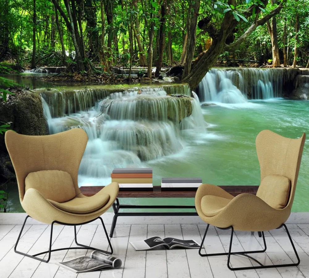 Free Shipping Custom 3D Office Wallpapers Beautiful Forest Water Waterfall TV Background Wall Tea Room Photo Wall Good Price
Free Shipping Custom 3D Office Wallpapers Beautiful Forest Water Waterfall TV Background Wall Tea Room Photo Wall Good Price