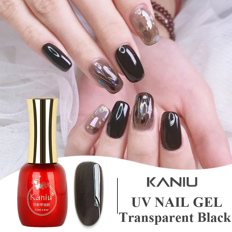KANIU12ml Black Transparent Gel Nail Polish UV/LED Long Lasting Silk Stocing Nail Varnish Gel Manicure Nail Art UV Gel
KANIU12ml Black Transparent Gel Nail Polish UV/LED Long Lasting Silk Stocing Nail Varnish Gel Manicure Nail Art UV Gel