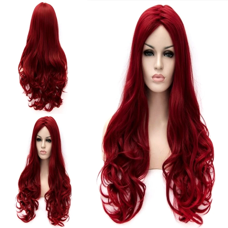 JOY&BEAUTY Synthetic Hair High Temperature Fiber Long Wavy Wig Women Dark Red Cosplay Wigs 26inch Free Shipping
JOY&BEAUTY Synthetic Hair High Temperature Fiber Long Wavy Wig Women Dark Red Cosplay Wigs 26inch Free Shipping