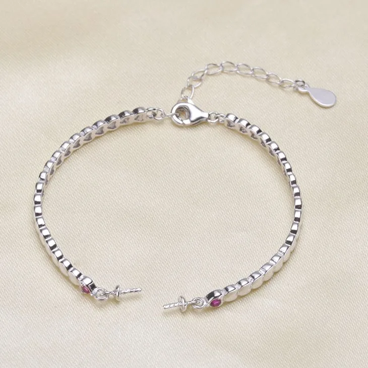 925 Sterling Silver Pearl Bracelet Mountings Fashion Bangle Findings Jewelry Parts Fittings Accessories, 3pcs/lot
925 Sterling Silver Pearl Bracelet Mountings Fashion Bangle Findings Jewelry Parts Fittings Accessories, 3pcs/lot