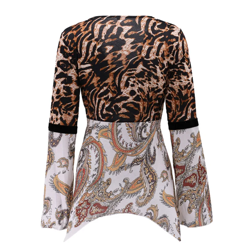 Irregular Women Blouses 2019 Tunic Long Sleeve Deep V Office Shirt Leopard Blouse Shirt Casual Tops Plus Size Blusas Femininas
Irregular Women Blouses 2019 Tunic Long Sleeve Deep V Office Shirt Leopard Blouse Shirt Casual Tops Plus Size Blusas Femininas