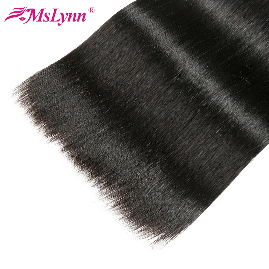 Straight Hair Bundles Peruvian Human Weave Non Remy Extensions Natural Black Can Be Dyed 10-26 | Шиньоны и парики