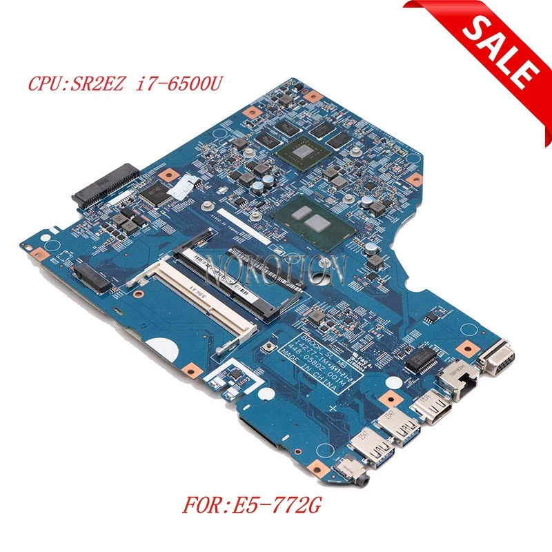 Материнская плата Nokotion NBG2C11004 NB.G2C11.004 для ноутбука acer aspire E5-772G 448.05802.001M, материнская плата SR2EZ i7-6500U 940M
Материнская плата Nokotion NBG2C11004 NB.G2C11.004 для ноутбука acer aspire E5-772G 448.05802.001M, материнская плата SR2EZ i7-6500U 940M