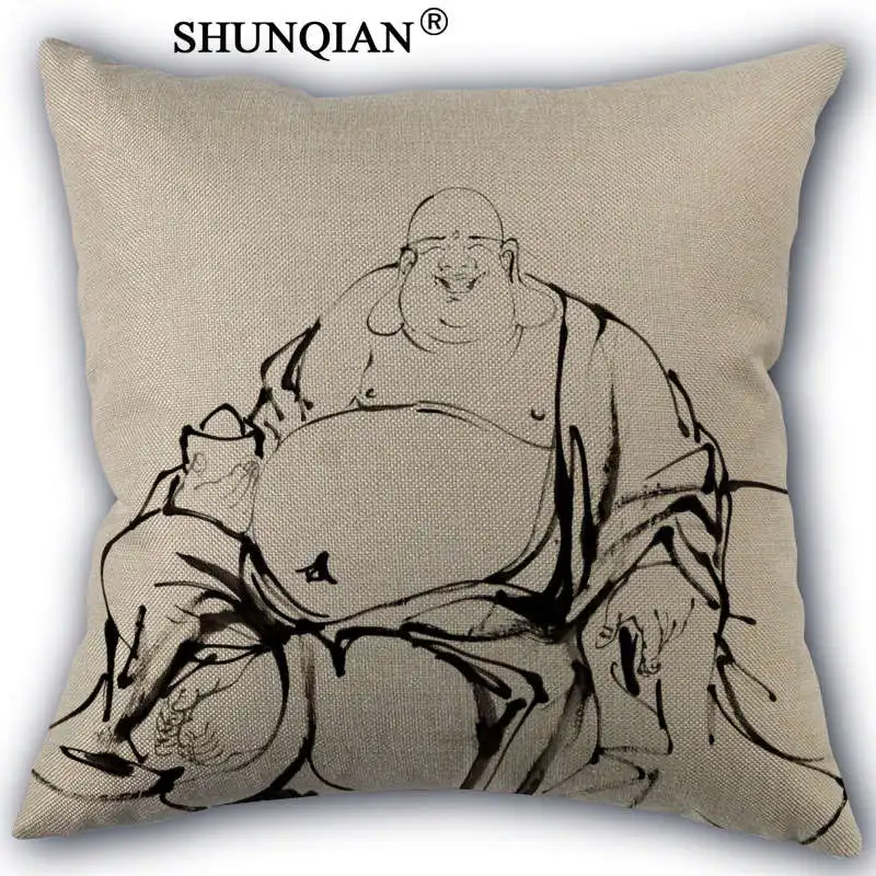 WZ5168 Custom Pillowcase Buddha ink painting Cotton Linen One Side home Fashion Pillow Covers 45x45cm
WZ5168 Custom Pillowcase Buddha ink painting Cotton Linen One Side home Fashion Pillow Covers 45x45cm