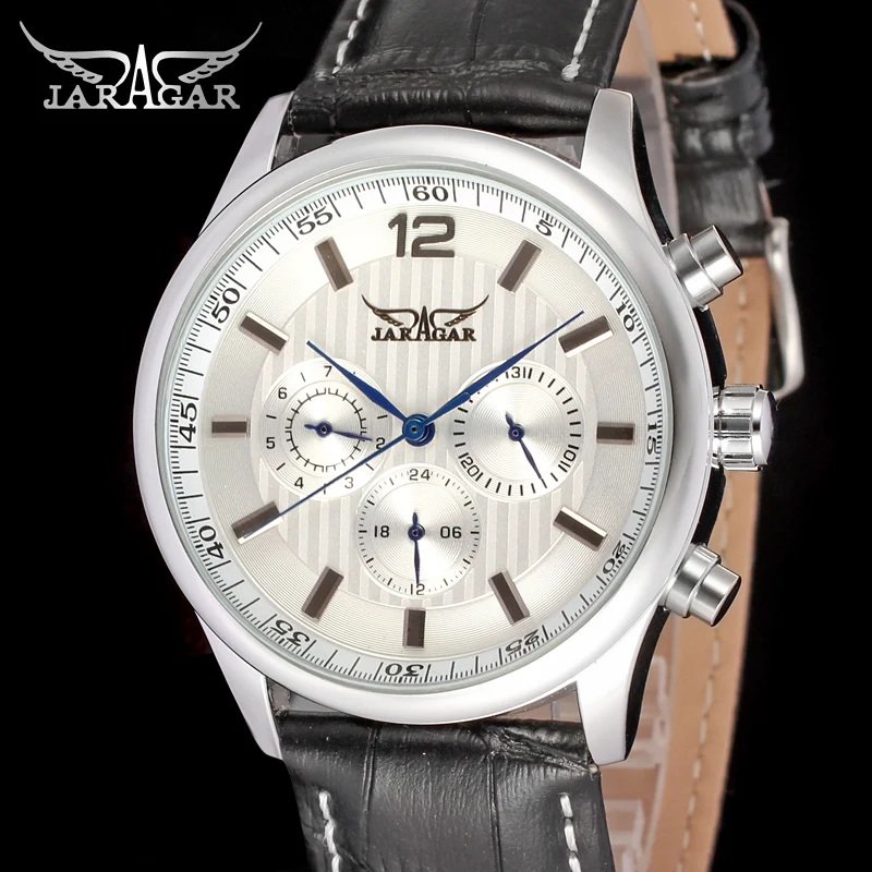 JAG6458M3S3 new popular Jargar Automatic men watch factory black genuine leather strap best price free shipping with gift box
JAG6458M3S3 new popular Jargar Automatic men watch factory black genuine leather strap best price free shipping with gift box