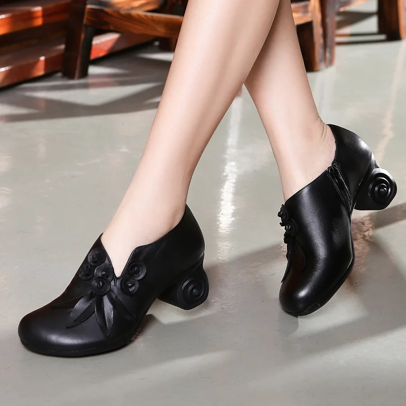 YAERNINewSpring Retro Flower Cowhide Leather Shoes Woman Elegant Comfortable Women Shoes Pumps Soft Fashion Shoes High HeelsE557
YAERNINewSpring Retro Flower Cowhide Leather Shoes Woman Elegant Comfortable Women Shoes Pumps Soft Fashion Shoes High HeelsE557