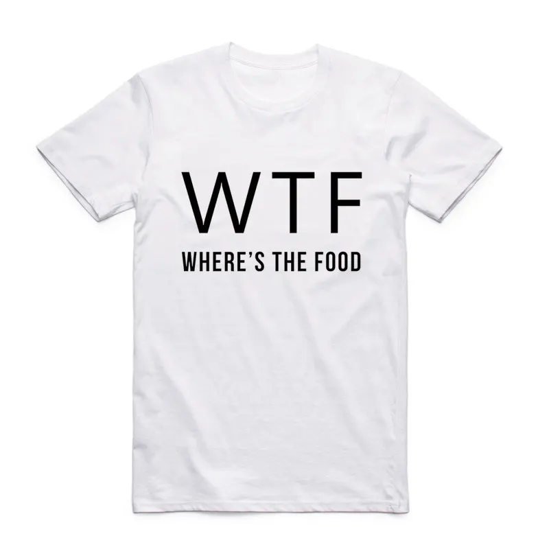 Men And Women Print WTF where's the food Fashion T Shirt O-Neck Short Sleeve Summer Casual Unisex T-shirt HCP961
Men And Women Print WTF where's the food Fashion T Shirt O-Neck Short Sleeve Summer Casual Unisex T-shirt HCP961