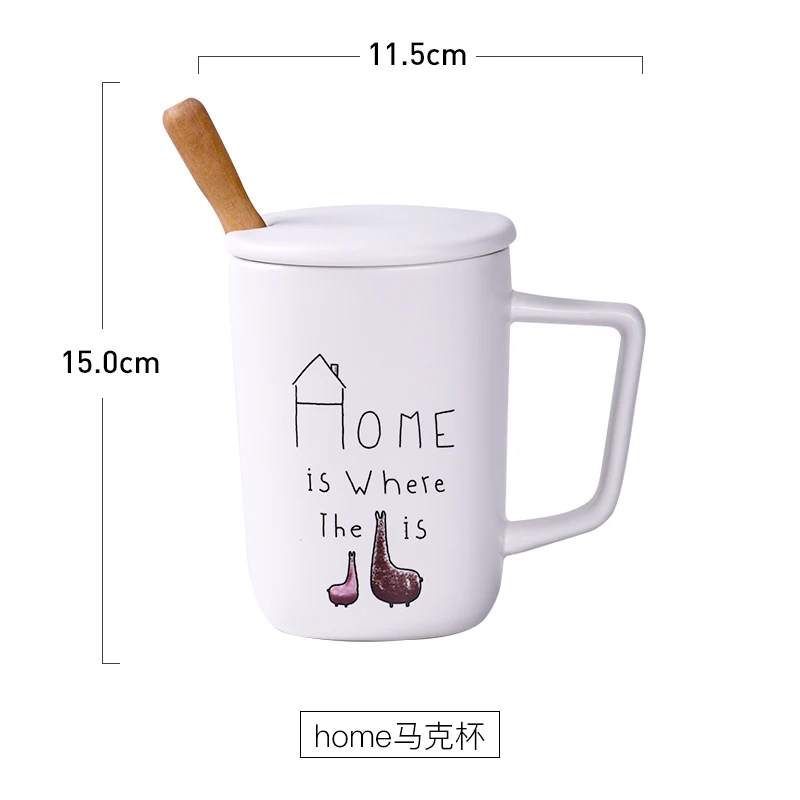 380ml Creative Cartoon Ceramic Mug With Lid and Spoon Milk Coffee Tea Cup Porcelain Mugs Nice Gifts
380ml Creative Cartoon Ceramic Mug With Lid and Spoon Milk Coffee Tea Cup Porcelain Mugs Nice Gifts