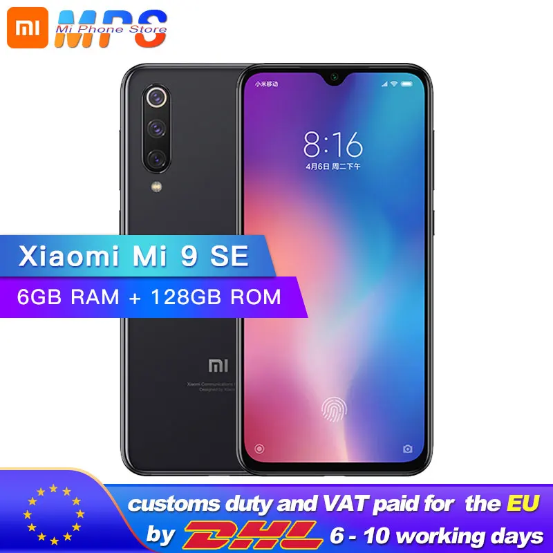 Смартфон Xiaomi mi 9 SE 128 ГБ 6 Восьмиядерный процессор Snapdragon 712 5 97 дюймов 48мп тройная