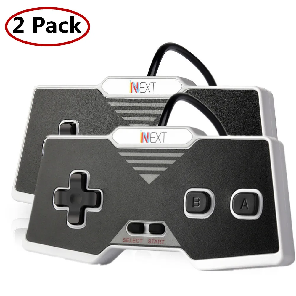 2 Pack Classic NES Controller gamepad wired USB retro joystick joypad for Windows PC MAC Linux Raspberry Pi 3
2 Pack Classic NES Controller gamepad wired USB retro joystick joypad for Windows PC MAC Linux Raspberry Pi 3