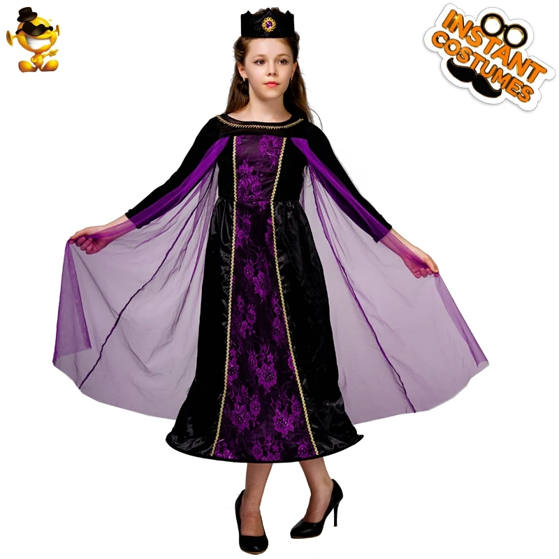 DSPLAY Halloween Evil Girl Costume Kids High Quality Dark Purple Elegant Dress For Christmas New Year Party
DSPLAY Halloween Evil Girl Costume Kids High Quality Dark Purple Elegant Dress For Christmas New Year Party