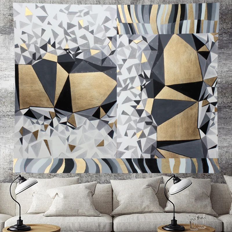 Geometric stripe tapestry Wall Hanging abstract wall hanging structure yellow Tapestries hippie Psychedelic Wall carpet Hanging
Geometric stripe tapestry Wall Hanging abstract wall hanging structure yellow Tapestries hippie Psychedelic Wall carpet Hanging