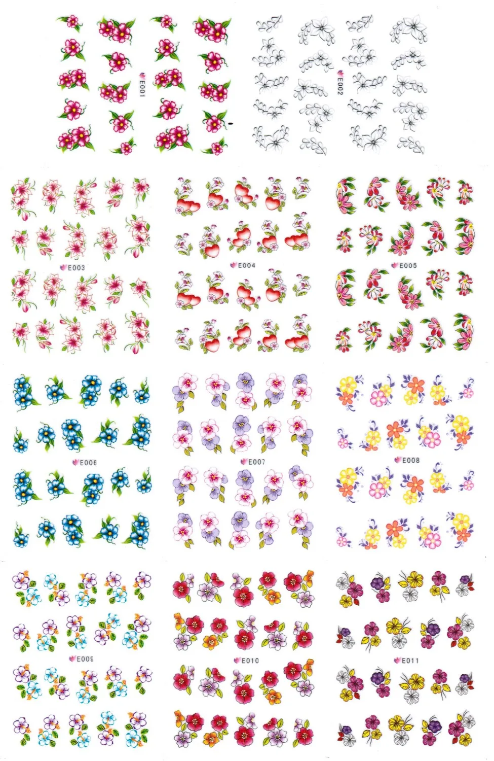 11 PACKS / LOT 3D EMULATION FLOWER BUTTERFLY ORCHID PANSY AZALEA LILY-OF-THE-VALLEY NAIL ART NAIL TATTOOS STICKER E001-011
11 PACKS / LOT 3D EMULATION FLOWER BUTTERFLY ORCHID PANSY AZALEA LILY-OF-THE-VALLEY NAIL ART NAIL TATTOOS STICKER E001-011