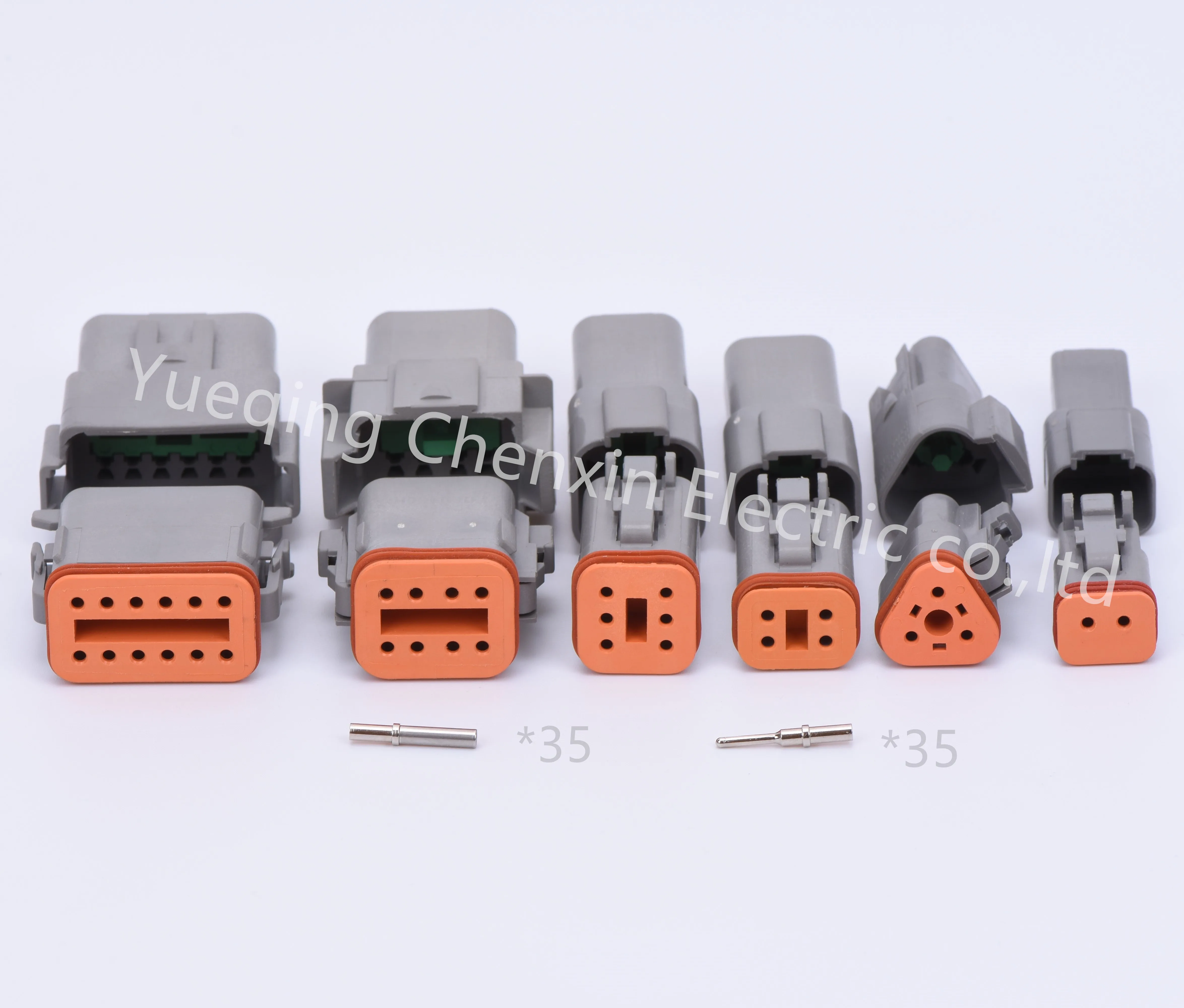 Gray 2-12 pin Car Waterproof Auto Connectors 1.6 male and female DT Series with machined solid terminal
Gray 2-12 pin Car Waterproof Auto Connectors 1.6 male and female DT Series with machined solid terminal
