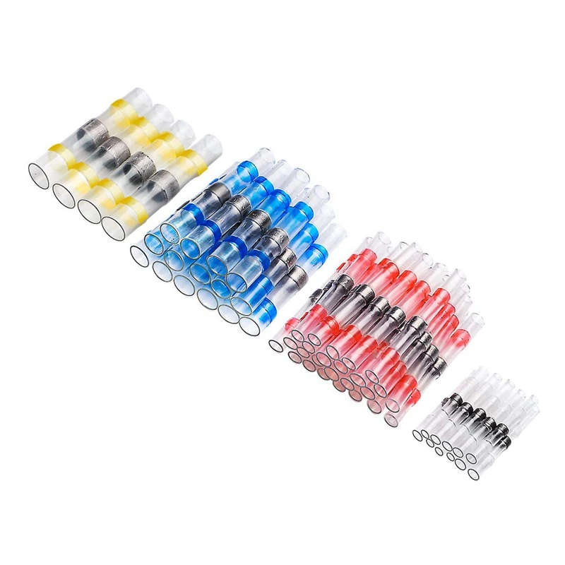 55Pcs Solder Seal Wire Connector,Solder Seal Heat Shrink Butt Connectors,Waterproof Electrical Butter Terminals Wire Splice Fo
55Pcs Solder Seal Wire Connector,Solder Seal Heat Shrink Butt Connectors,Waterproof Electrical Butter Terminals Wire Splice Fo