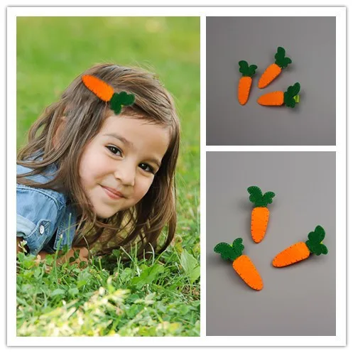 Creative Newly Design Hand Sewn Cartoon Carrot Hairpins Girls Hair Clips Headwear Children Headdress Baby Hair Accessories
Creative Newly Design Hand Sewn Cartoon Carrot Hairpins Girls Hair Clips Headwear Children Headdress Baby Hair Accessories