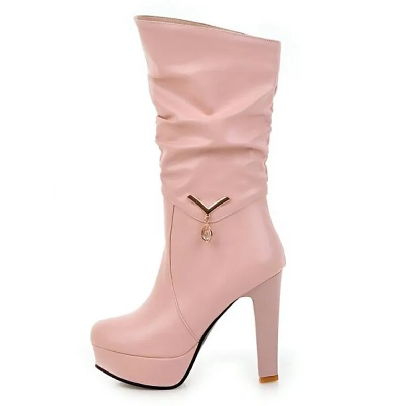 sexy Super heel Middle tube Women Boots Coarse heel Waterproof Korean Edition winter New pattern fashion Chivalry boots 34-43
sexy Super heel Middle tube Women Boots Coarse heel Waterproof Korean Edition winter New pattern fashion Chivalry boots 34-43