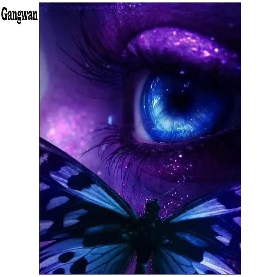 DIY Diamond Painting full Square/Round Drill Butterfly girl eye diamond pictures mosaic diamond Embroidery sale home decoration
DIY Diamond Painting full Square/Round Drill Butterfly girl eye diamond pictures mosaic diamond Embroidery sale home decoration