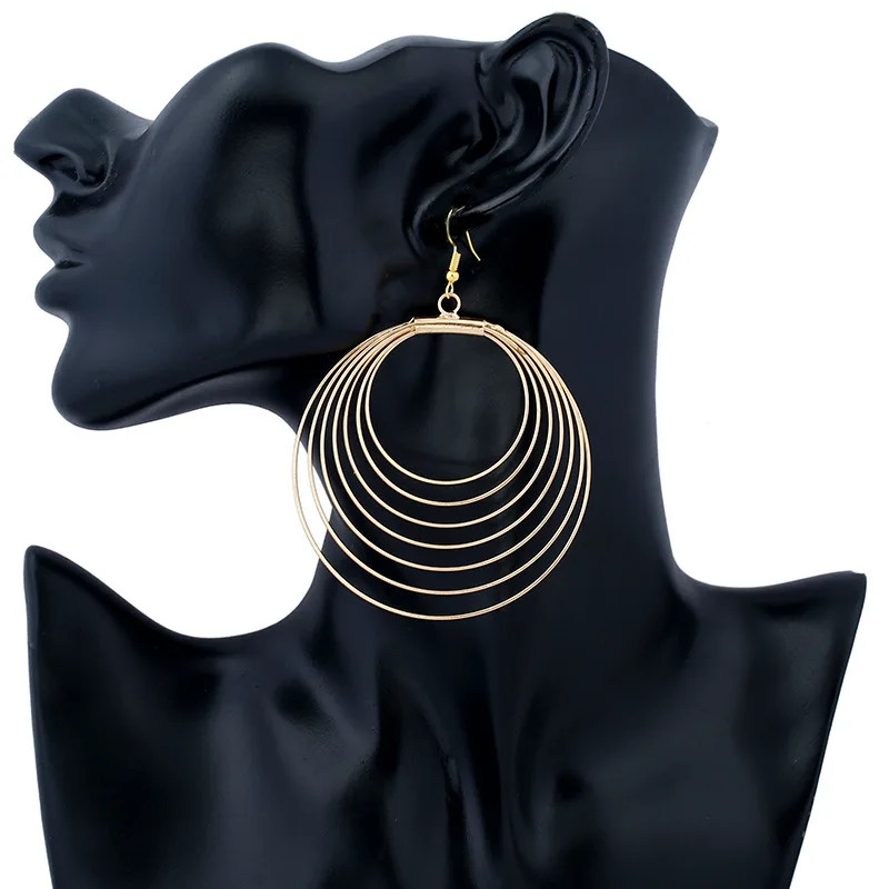 LZHLQ Multilayer Wire Big Round Earrings Geometric Plated Metal Simple Drop Earrings For Women Fashion Brand Jewelry Accessories
LZHLQ Multilayer Wire Big Round Earrings Geometric Plated Metal Simple Drop Earrings For Women Fashion Brand Jewelry Accessories