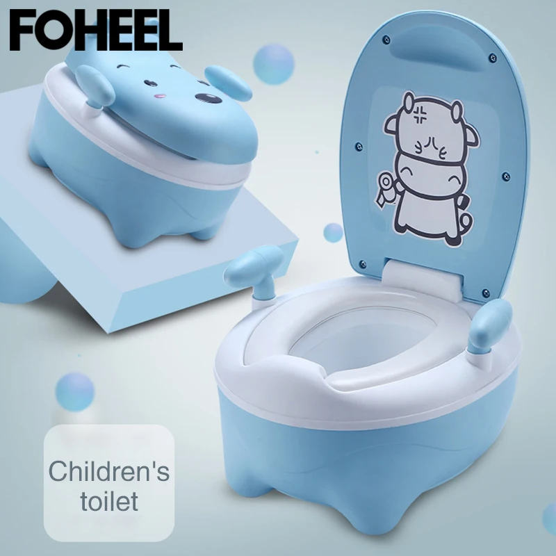 FOHEEL портативный Детский горшок милый мультяшный детский туалет стул для
