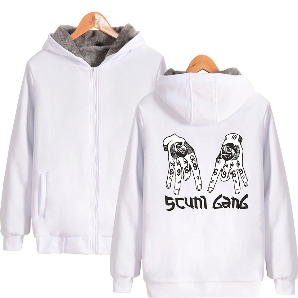 Tekashi 69 Pop Scunm Gang Print Thicker Zipper Hoodie Sweatshirt Fashion Warm Pop Fashion Clothing Zip-up Streetwear
Tekashi 69 Pop Scunm Gang Print Thicker Zipper Hoodie Sweatshirt Fashion Warm Pop Fashion Clothing Zip-up Streetwear