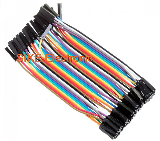 

Free shipping 1lot =40pcs 10cm 2.54mm 1pin 1p-1p female to female jumper wire Dupont cable for arduino
