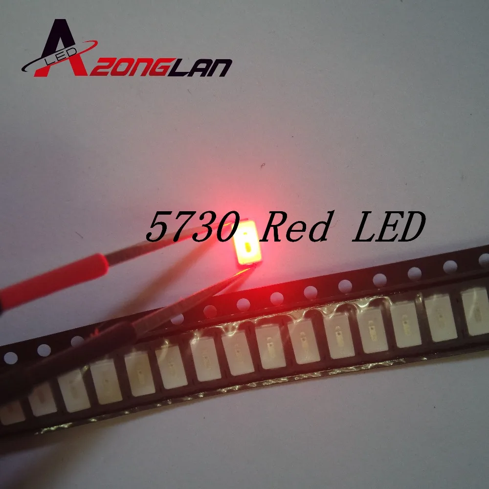 1000 шт. 5630/5730 SMD/светодиод SMT красный SMD 5730 светодиодный с креплением на любой