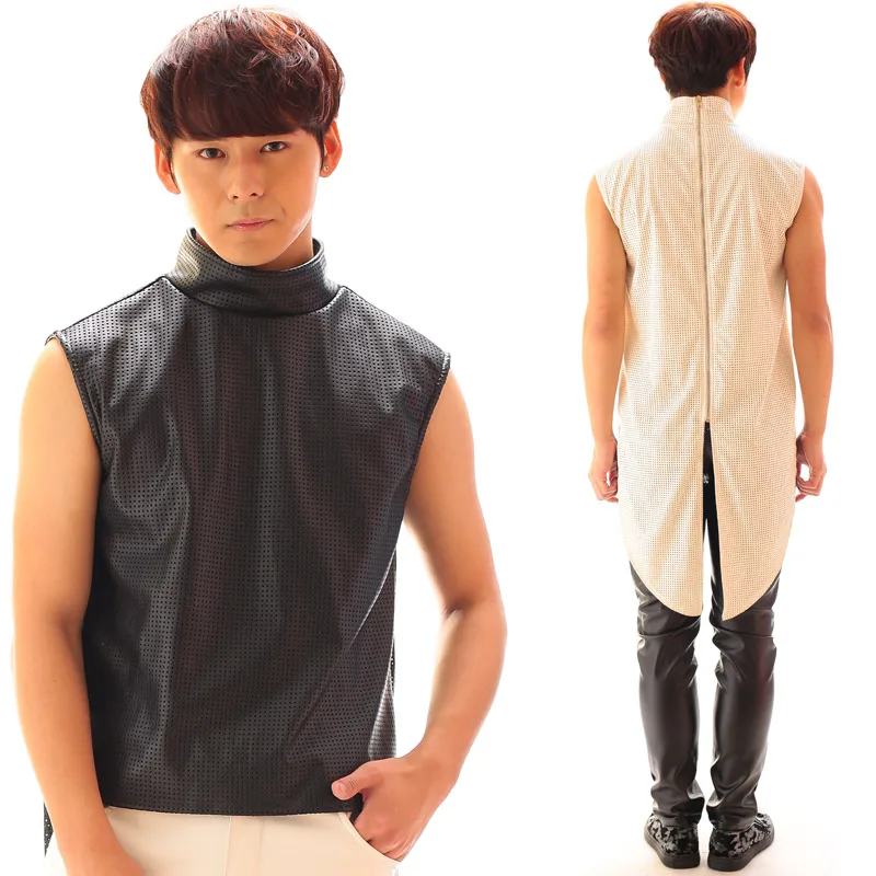 Stage Costume Men Sleeveless Nightclub Vest DJ DS GOGO Performance Clothing For Singers Dancer Hip Hop Rave Clothes DNV10471
Stage Costume Men Sleeveless Nightclub Vest DJ DS GOGO Performance Clothing For Singers Dancer Hip Hop Rave Clothes DNV10471
