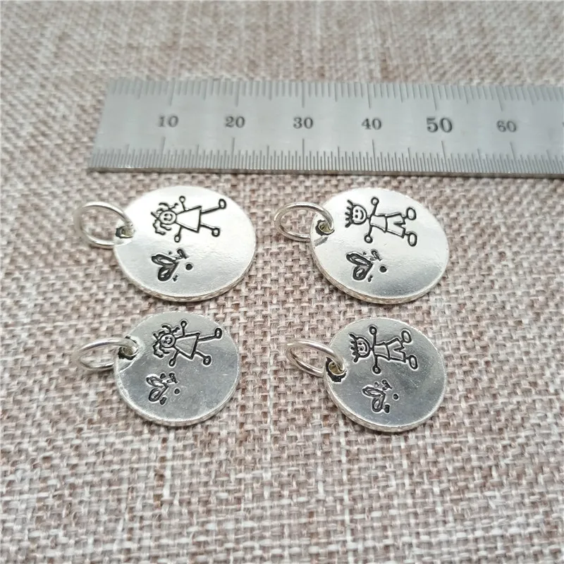 925 Sterling Silver I Love You Disc Tag Charms 14mm 18mm Boy Girl Pendants for Bracelet Necklace
925 Sterling Silver I Love You Disc Tag Charms 14mm 18mm Boy Girl Pendants for Bracelet Necklace