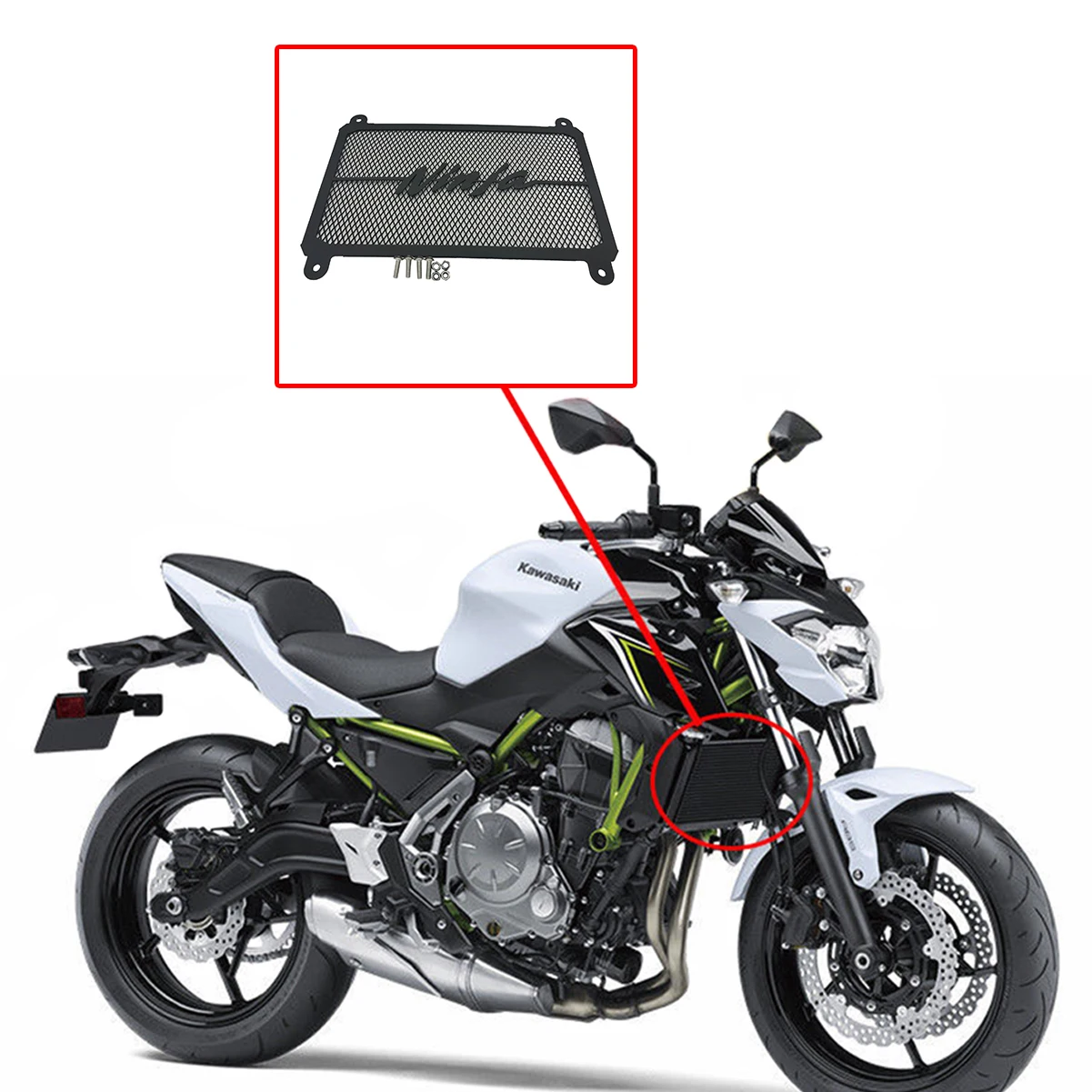 Новый бренд для Kawasaki NINJA 400 NINJA400 NINJA250 ninja250 2018 решетка радиатора Мотоцикла защитная
