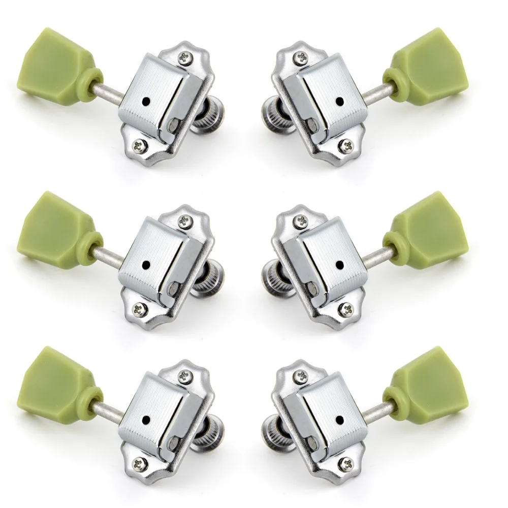 Vintage Deluxe String Tuning Pegs Keys Tuners Machine Heads for Electric Guitar 3x3 Chrome
Vintage Deluxe String Tuning Pegs Keys Tuners Machine Heads for Electric Guitar 3x3 Chrome