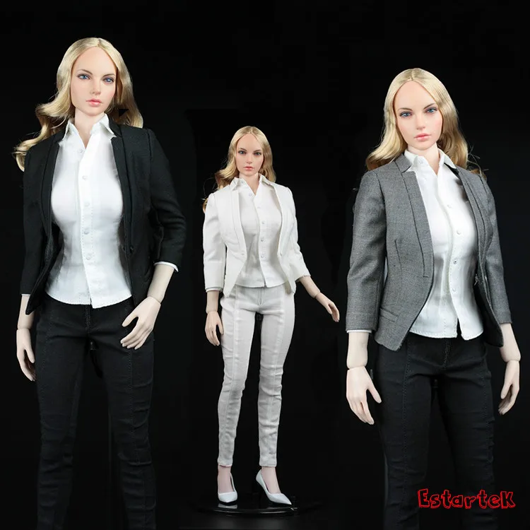 AFS A012 1/6 женский тонкий костюм офисный дамский для путешествий Phicen VC UD ND Jiaou Doll 12